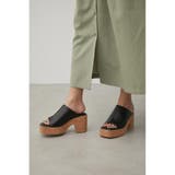 CENTER SEAM CORK WEDGE SANDALS | AZUL BY MOUSSY | 詳細画像21 