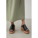 CENTER SEAM CORK WEDGE SANDALS | AZUL BY MOUSSY | 詳細画像20 