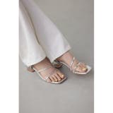 CLR | クリアヒールナローストラップサンダル | AZUL BY MOUSSY