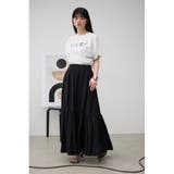 リネンミックスマキシスカート | AZUL BY MOUSSY | 詳細画像3