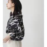 MARBLE PATTERN BLOUSE | AZUL BY MOUSSY | 詳細画像2 