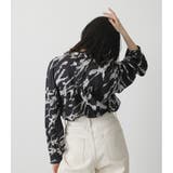 MARBLE PATTERN BLOUSE | AZUL BY MOUSSY | 詳細画像3 