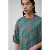 総柄ロゴジャガードビッグニットトップス | AZUL BY MOUSSY | 詳細画像21