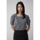 カットツイード袖ギャザートップス | AZUL BY MOUSSY | 詳細画像12 
