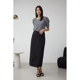 カットツイード袖ギャザートップス | AZUL BY MOUSSY | 詳細画像12 