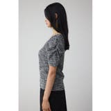 カットツイード袖ギャザートップス | AZUL BY MOUSSY | 詳細画像14 