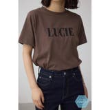 BRN | C/T冷感レースロゴTシャツ | AZUL BY MOUSSY