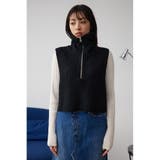 ジップアップニットベスト | AZUL BY MOUSSY | 詳細画像15 