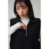 ジップアップニットベスト | AZUL BY MOUSSY | 詳細画像11 