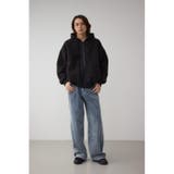 シープボア×スウェット切替防風ブルゾン | AZUL BY MOUSSY | 詳細画像4 