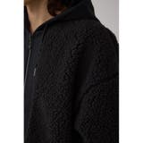 シープボア×スウェット切替防風ブルゾン | AZUL BY MOUSSY | 詳細画像10 