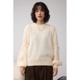 袖リボンデザインニット | AZUL BY MOUSSY | 詳細画像4
