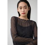 シアーラメ長袖トップス | AZUL BY MOUSSY | 詳細画像1 