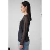 シアーラメ長袖トップス | AZUL BY MOUSSY | 詳細画像5 