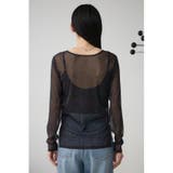 シアーラメ長袖トップス | AZUL BY MOUSSY | 詳細画像6 