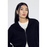 ダブルジップビッグカラーニット | AZUL BY MOUSSY | 詳細画像13 