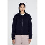 ダブルジップビッグカラーニット | AZUL BY MOUSSY | 詳細画像16 
