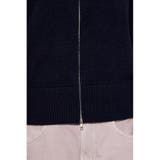 ダブルジップビッグカラーニット | AZUL BY MOUSSY | 詳細画像23 