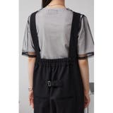 リネンライクワイドハイウエストサロペット | AZUL BY MOUSSY | 詳細画像22