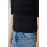 ハーフスリーブクルーネックリブトップス | AZUL BY MOUSSY | 詳細画像36