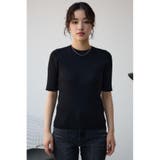 ハーフスリーブクルーネックリブトップス | AZUL BY MOUSSY | 詳細画像38