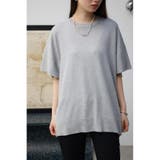 T.GRY | クルーネックルーズニット | AZUL BY MOUSSY