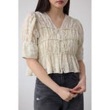 IVOY3 | コットンレースパフショルダーブラウス | AZUL BY MOUSSY