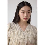 コットンレースパフショルダーブラウス | AZUL BY MOUSSY | 詳細画像1 