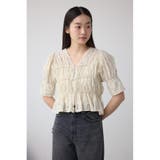 コットンレースパフショルダーブラウス | AZUL BY MOUSSY | 詳細画像2 