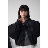 BLK | ボリュームスリーブクロップドシャツブルゾン | AZUL BY MOUSSY
