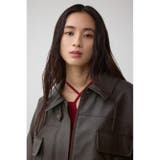 フェイクレザーショートブルゾン | AZUL BY MOUSSY | 詳細画像18 