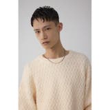 バスケット編み切り替えニットトップス | AZUL BY MOUSSY | 詳細画像2 