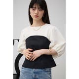 ビスチェレイヤードパフスリーブトップス | AZUL BY MOUSSY | 詳細画像2 