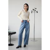 レースアップポロカラーニット | AZUL BY MOUSSY | 詳細画像3