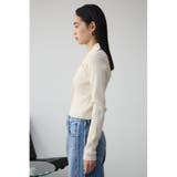 レースアップポロカラーニット | AZUL BY MOUSSY | 詳細画像5