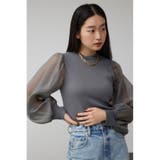 袖シアー長袖リブトップス | AZUL BY MOUSSY | 詳細画像26 