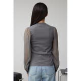 袖シアー長袖リブトップス | AZUL BY MOUSSY | 詳細画像31 