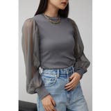 袖シアー長袖リブトップス | AZUL BY MOUSSY | 詳細画像25 