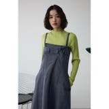 AZUL DENIM ダブルウエストキャミワンピース | AZUL BY MOUSSY | 詳細画像2 