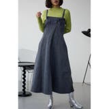 L/BLK1 | AZUL DENIM ダブルウエストキャミワンピース | AZUL BY MOUSSY