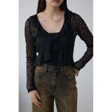 BLK | レースフリルカーディガン | AZUL BY MOUSSY