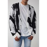 柄WHT5 | 総柄スリムフィットカーディガン | AZUL BY MOUSSY