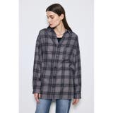 柄BLK5 | アーバンチェックオーバールーズシャツ | AZUL BY MOUSSY