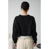 ショートケーブルニットトップス | AZUL BY MOUSSY | 詳細画像17