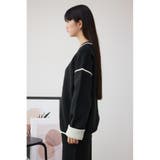 配色クルーネックニットトップス | AZUL BY MOUSSY | 詳細画像6
