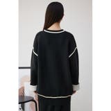 配色クルーネックニットトップス | AZUL BY MOUSSY | 詳細画像7