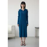 ショルダースリットリブニットワンピース | AZUL BY MOUSSY | 詳細画像16