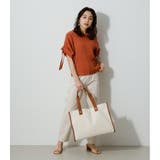 LINEN LIKE BIG TOTE BAG | AZUL BY MOUSSY | 詳細画像12 