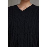 シェニールケーブルVネックニットトップス | AZUL BY MOUSSY | 詳細画像18 