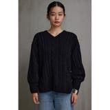 シェニールケーブルVネックニットトップス | AZUL BY MOUSSY | 詳細画像15 
